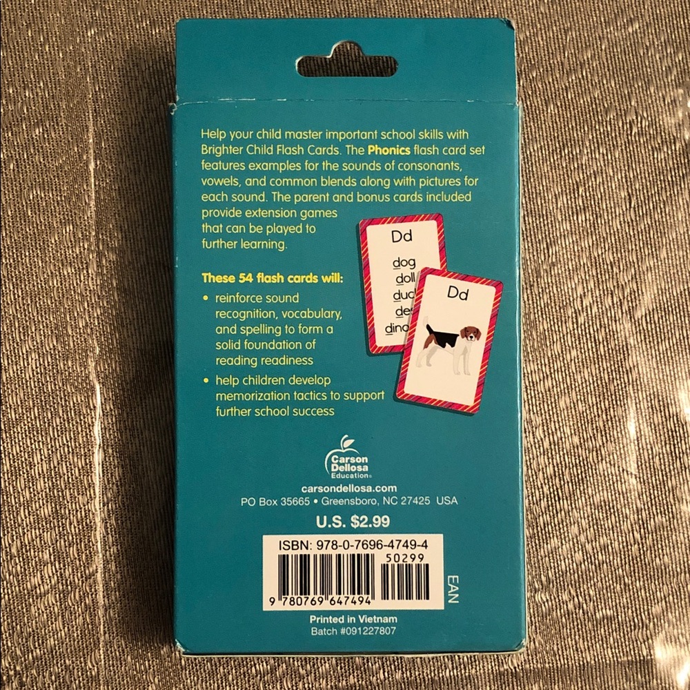 CARSON DELLOSA And GREENBRIER INTL And DISNEY Flash Cards Set of Three - Picture 3 of 9